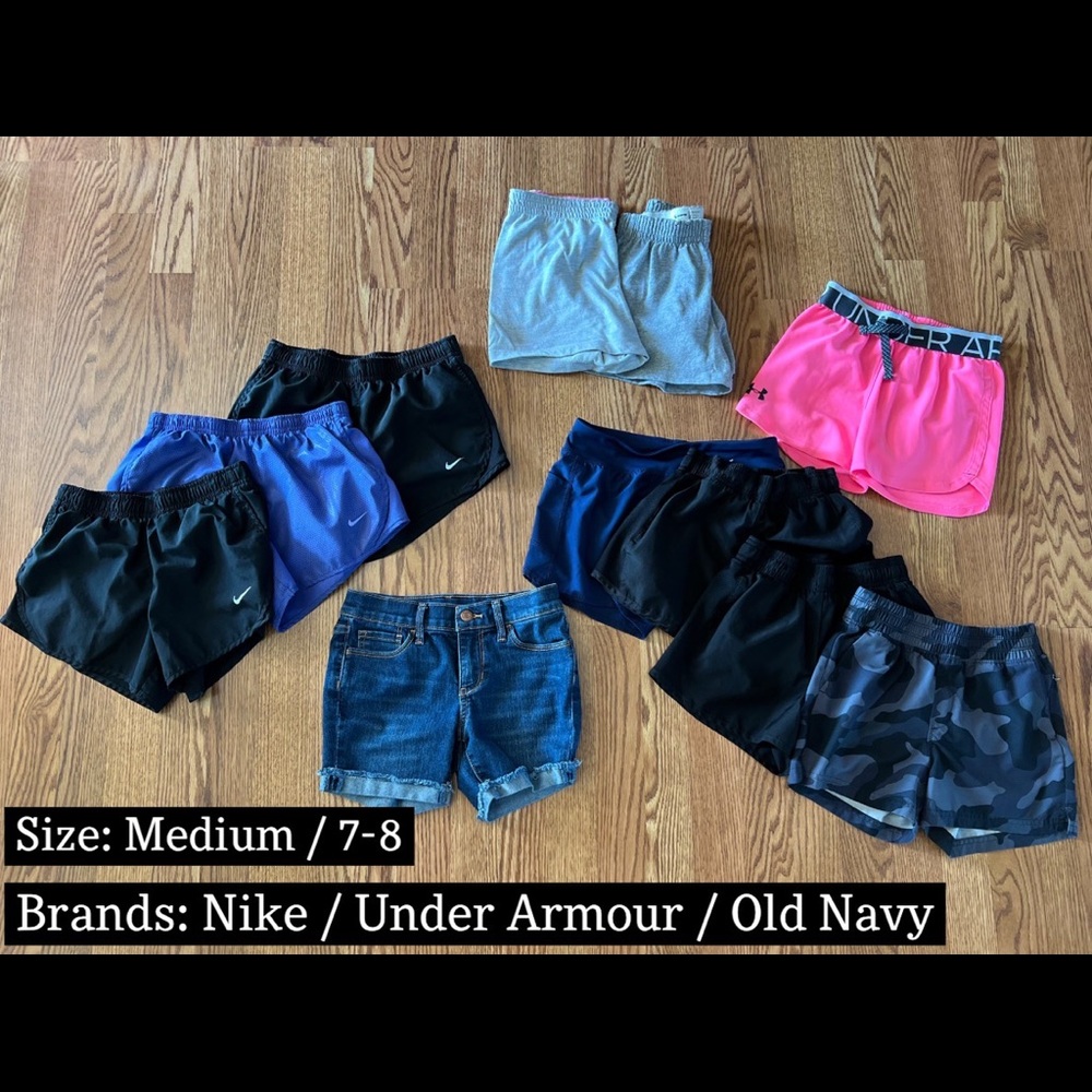*SOLD* Girls size 7-8 / Medium Short Lot